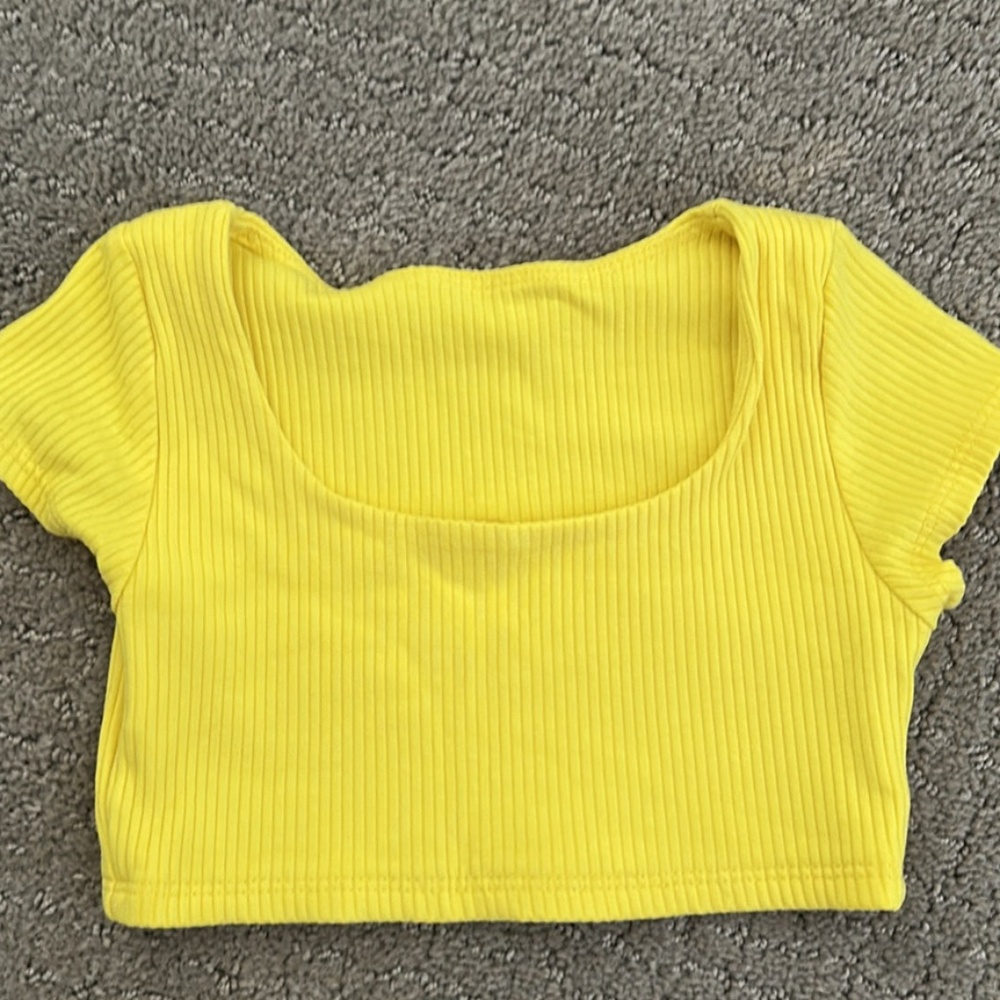 Tiger Friday Honest Short Sleeve Crop Child L Lemon